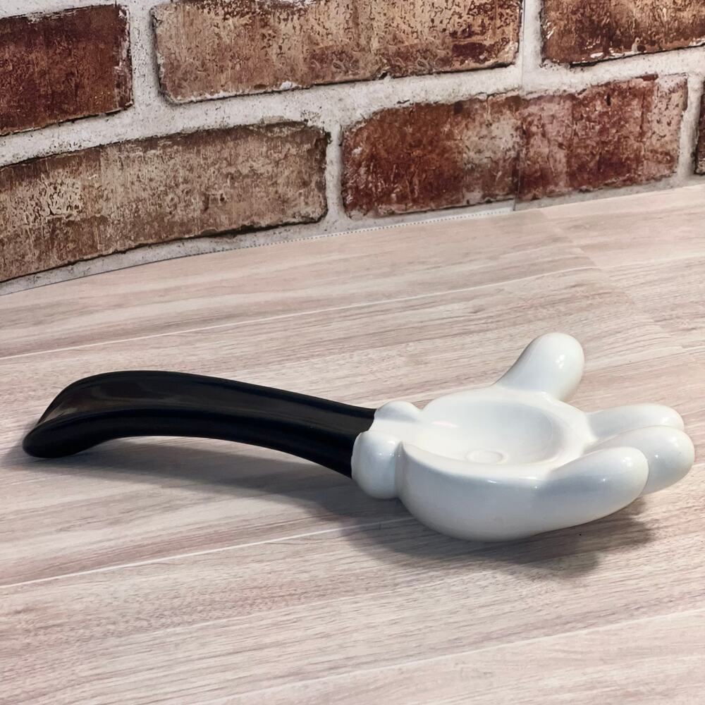 Very Rare HTF Iconic Vintage TreasureCraft Ceramic Mickey Mouse Spoon Rest